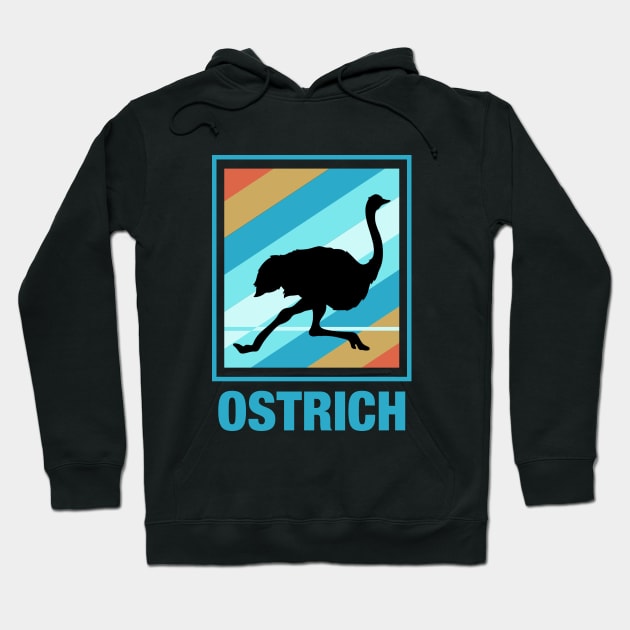 Vintage Ostrich Hoodie by LetsBeginDesigns